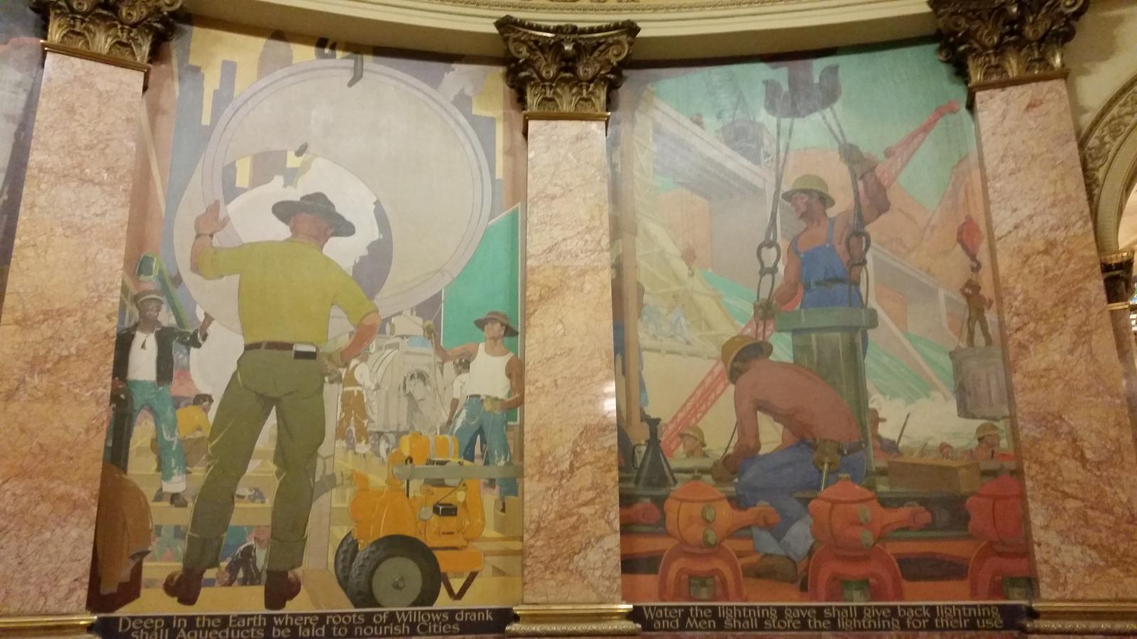 capitol murals and marble columns